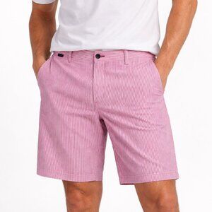 Columbia PFG Super Harborside Shorts Men's 34 Red White Striped